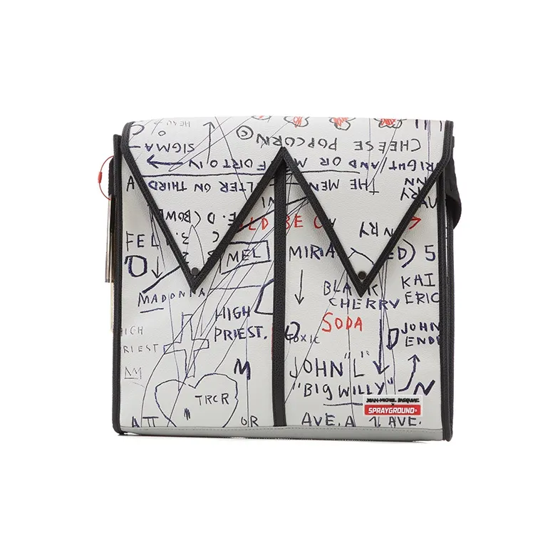 SPRAYGROUND PVC Messenger Bag, Crossbody Bag Regular Unisex Ecru-0