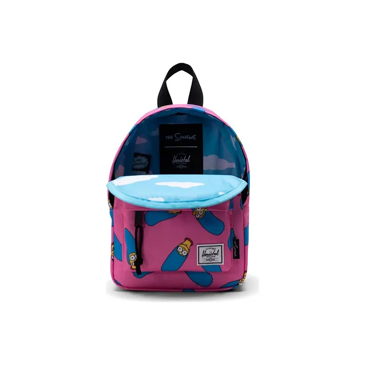 Herschel Simpsons Collaboration Polyester Backpack Unisex Classic Camouflage Water Red-1