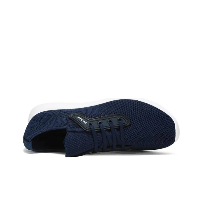 PRADA Low Top Casual Shoes Men's Dark Blue-4