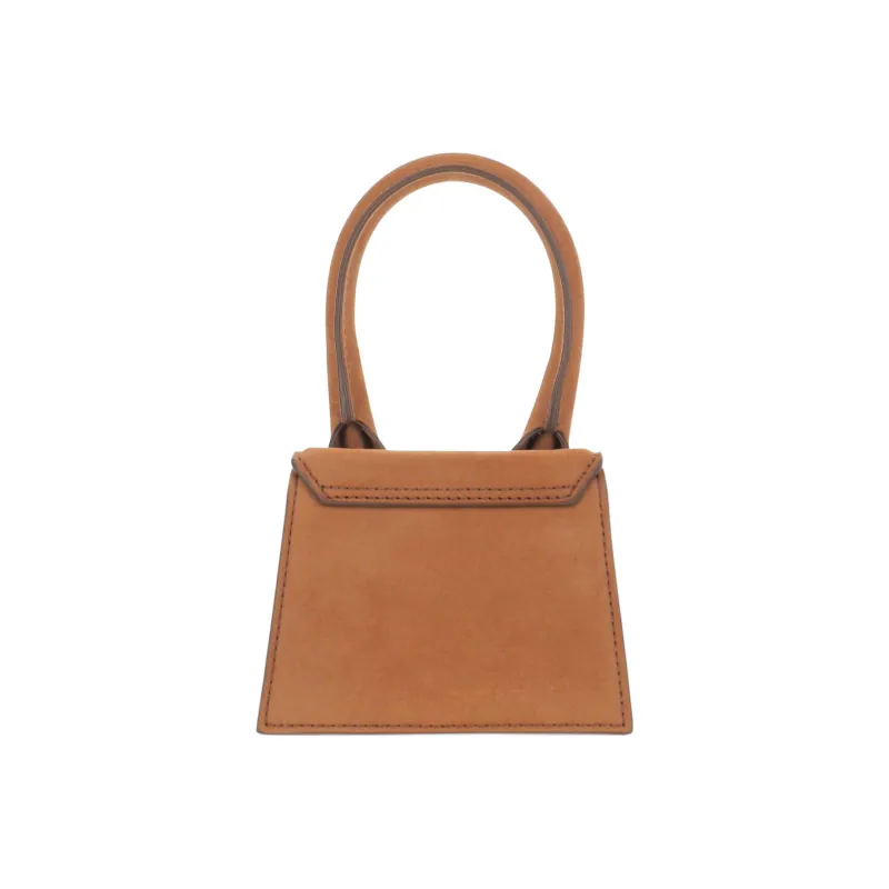 Jacquemus Suede With Leather One Shoulder Handbag Mini Women's Brown-2
