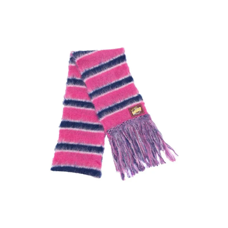 MARNI Knit Scarf Men's Rose Red/Blue-0