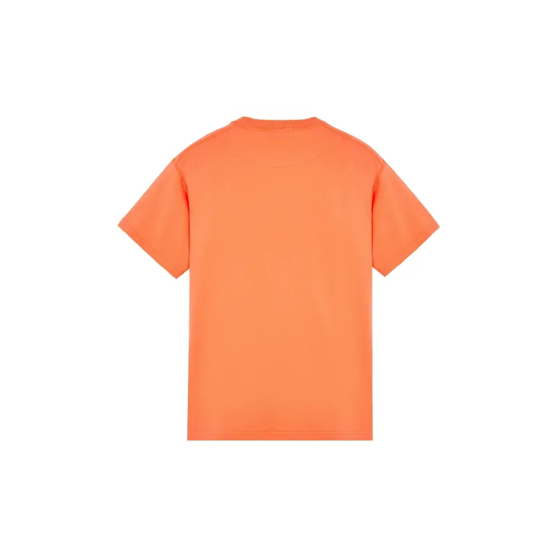 STONE ISLAND T Shirts Men Orange-1