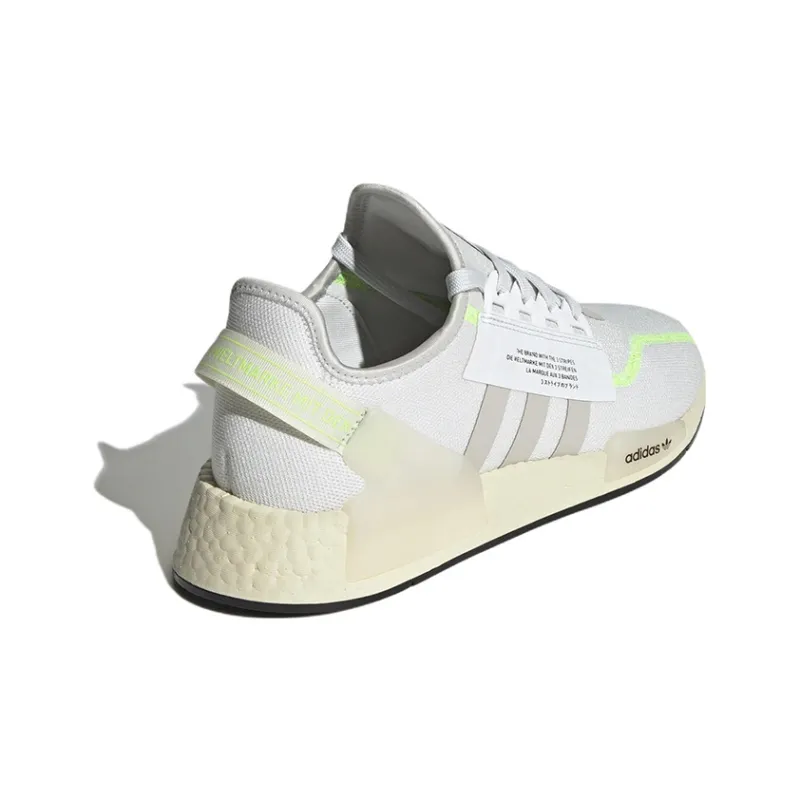 Adidas Originals Nmd R1 V2 Crystal White Signal Green-3