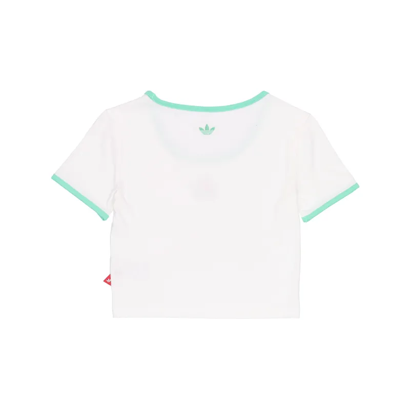 Adidas Originals BEAR CROP Crop Tops Women's White-1