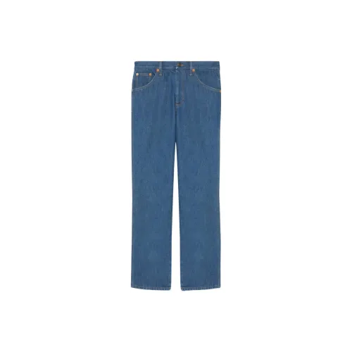 GUCCI Fw22 Tanabata Series Jeans Men Blue