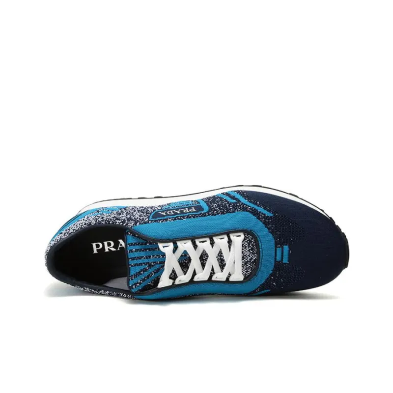 PRADA Knit Jacquard Fabric Low 'Navy'-4