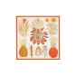 Ivory White/Orange/Gold Beige