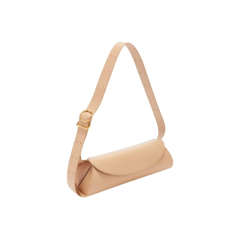JIL SANDER Calfskin Handbag Shoulder Bag Women's Nude-1