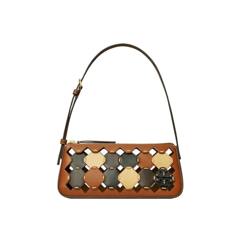 TORY BURCH McGraw Leather Shoulder Bag Handbags Shoulder Bags Women's Brown-0