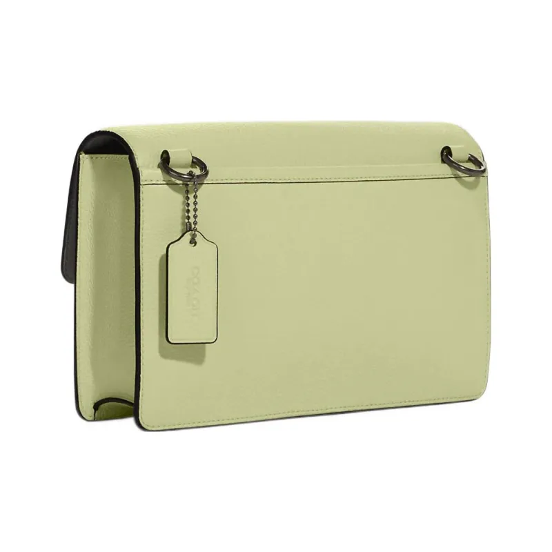 COACH Turner Leather Handheld Shoulder Bag, Crossbody Bag Medium Size Men's Lime Green-1