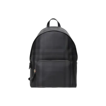 Burberry PVC Backpack Men's Chocolate Black