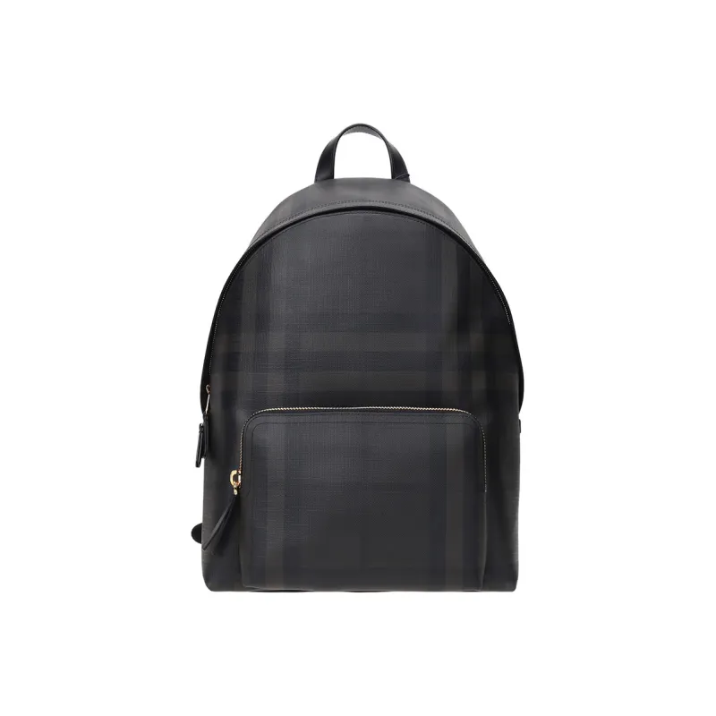 Burberry PVC Backpack Men's Chocolate Black-0