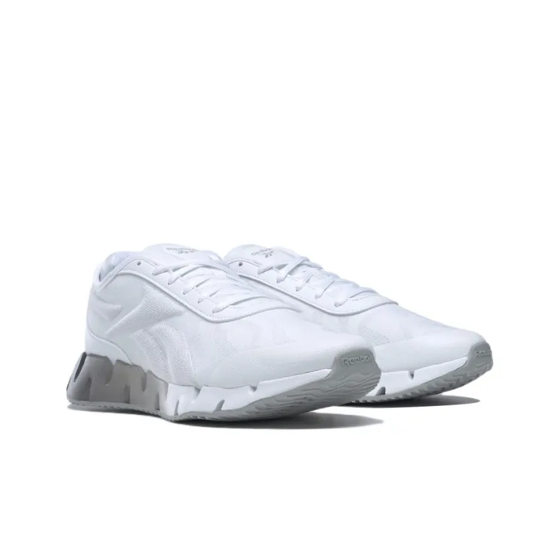 Reebok Zig Dynamica 1 Cushioning Anti-Slip And Wear-Resistant Low-Top Running Shoes White Gray-2