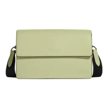 COACH Turner Leather Handheld Shoulder Bag, Crossbody Bag Medium Size Men's Lime Green