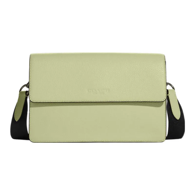 COACH Turner Leather Handheld Shoulder Bag, Crossbody Bag Medium Size Men's Lime Green-0