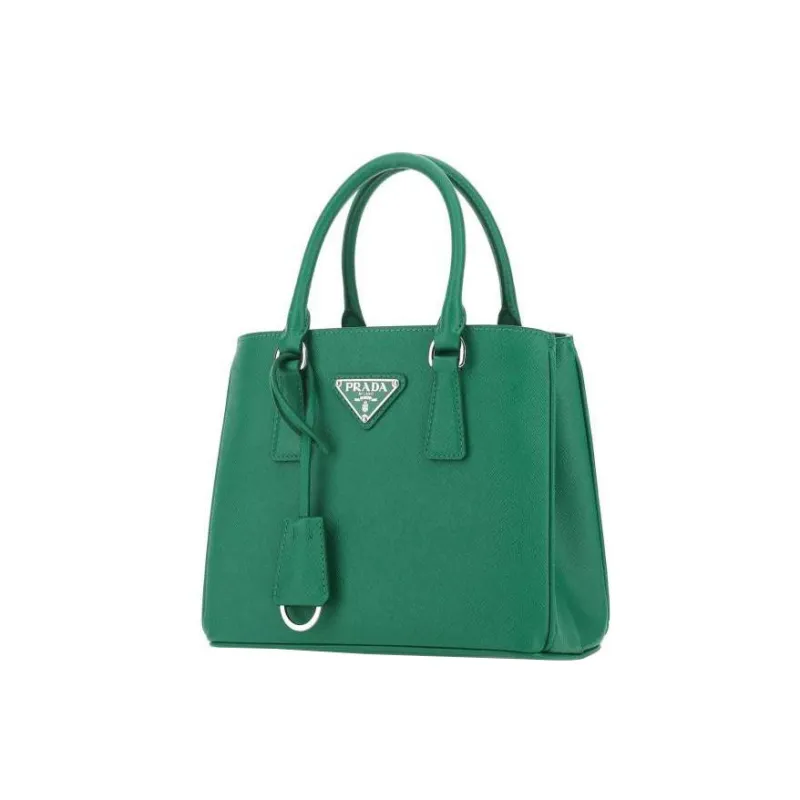 PRADA Galleria Killer Bag Saffiano Leather Handbag Mini Women's Green-1