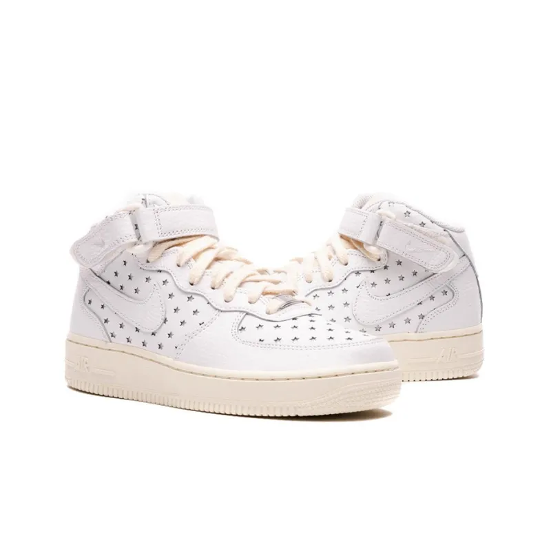 Nike Air Force 1 Mid Cut Out Stars Summit White Women's-4