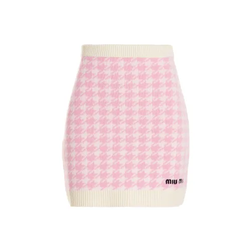 MIU MIU Casual Short Skirts Women's Pink