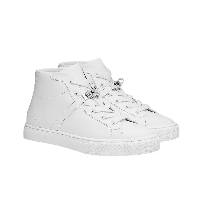 HERMES Daydream Mid Top Stylish Skateboarding Shoes Women's White-2