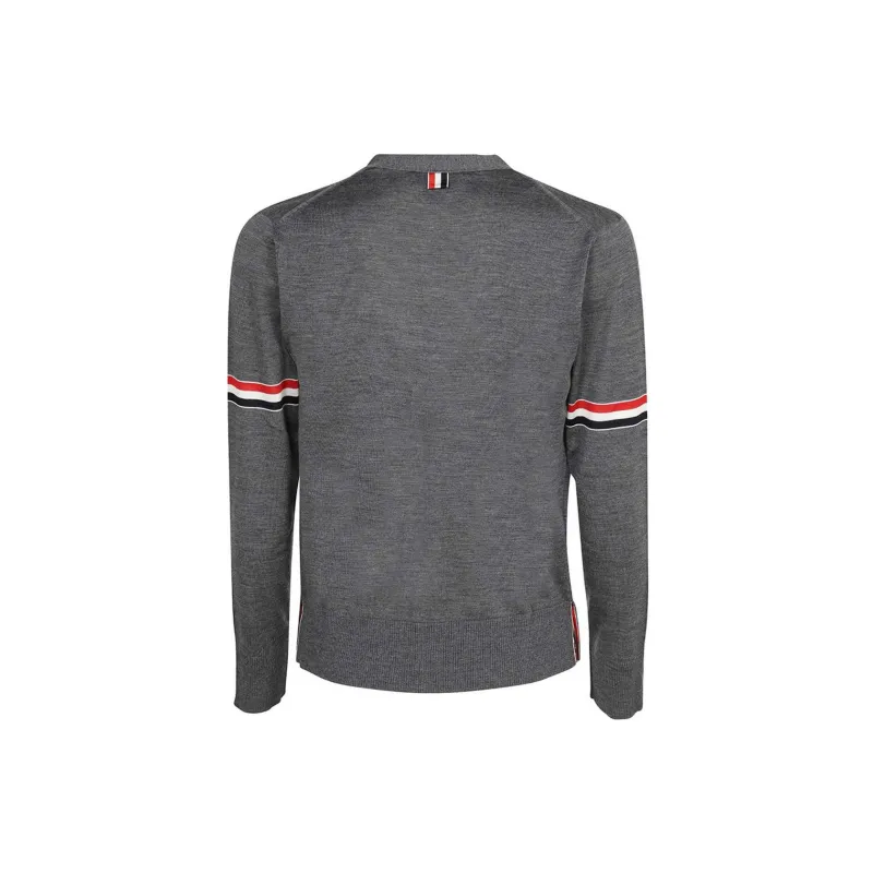 THOM BROWNE Rwb Striped Cardigan-1