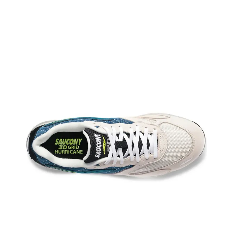 saucony 3D Grid Hurricane Cream Blue-3