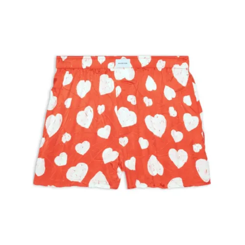 Balenciaga Chinese Valentine's Day Casual Shorts Women's Red