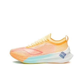LINING Feidian 2 Elite Running Shoes Women's Low Top Fluorescent Milk Yellow