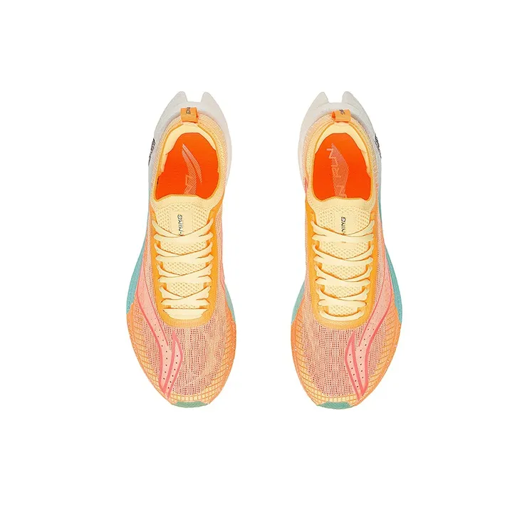 LINING Feidian 2 Elite Running Shoes Women's Low Top Fluorescent Milk Yellow-3