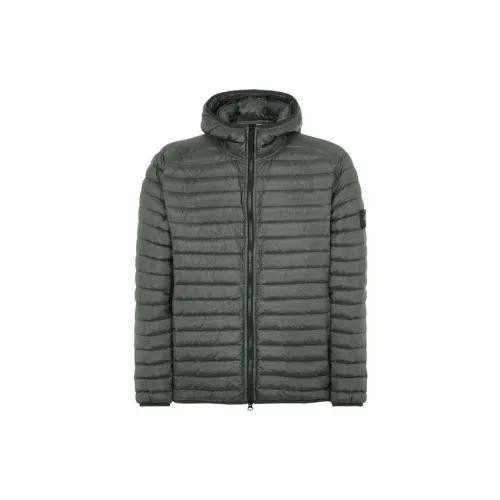 STONE ISLAND Down Jackets Men Dark Green