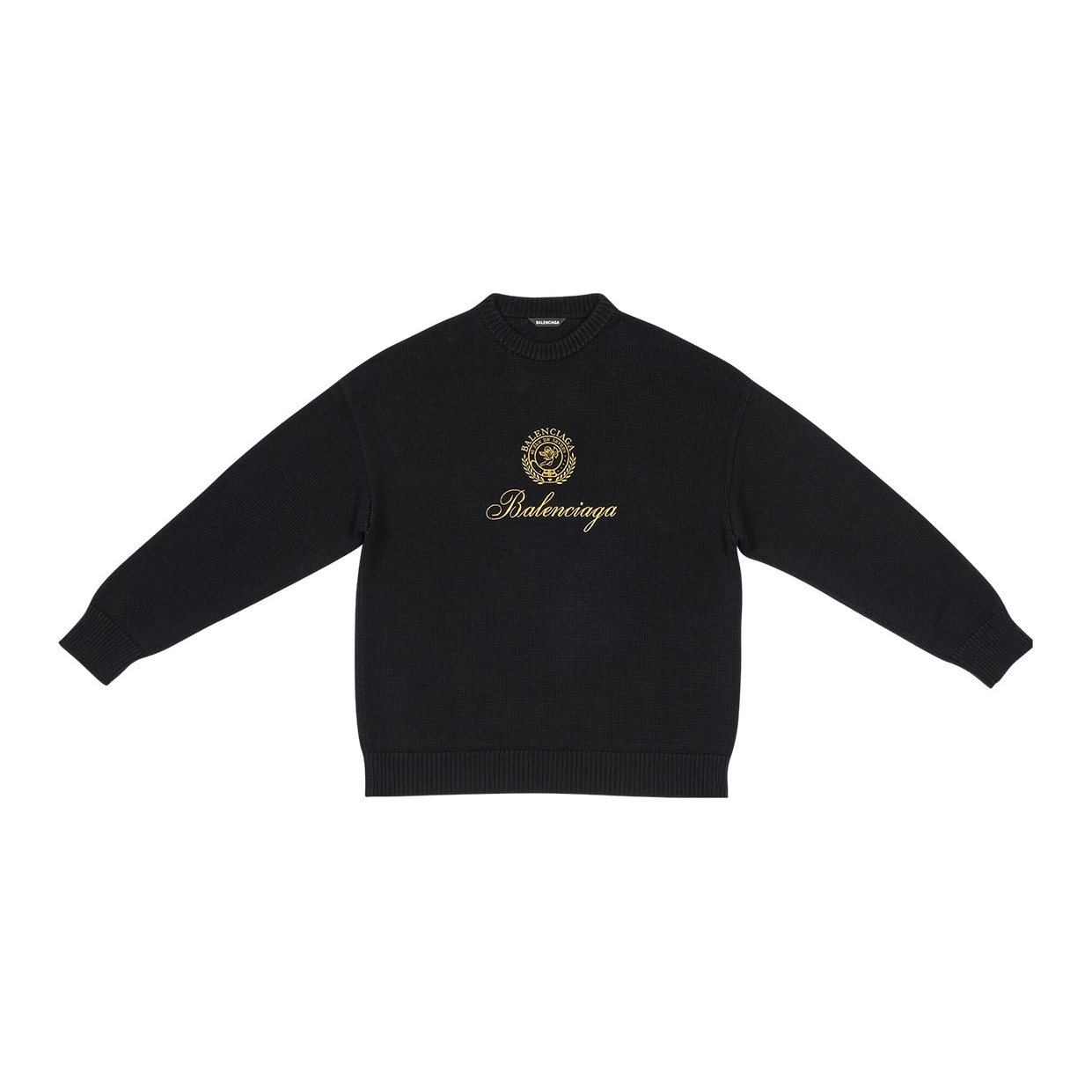 Balenciaga sweater mens gold on sale