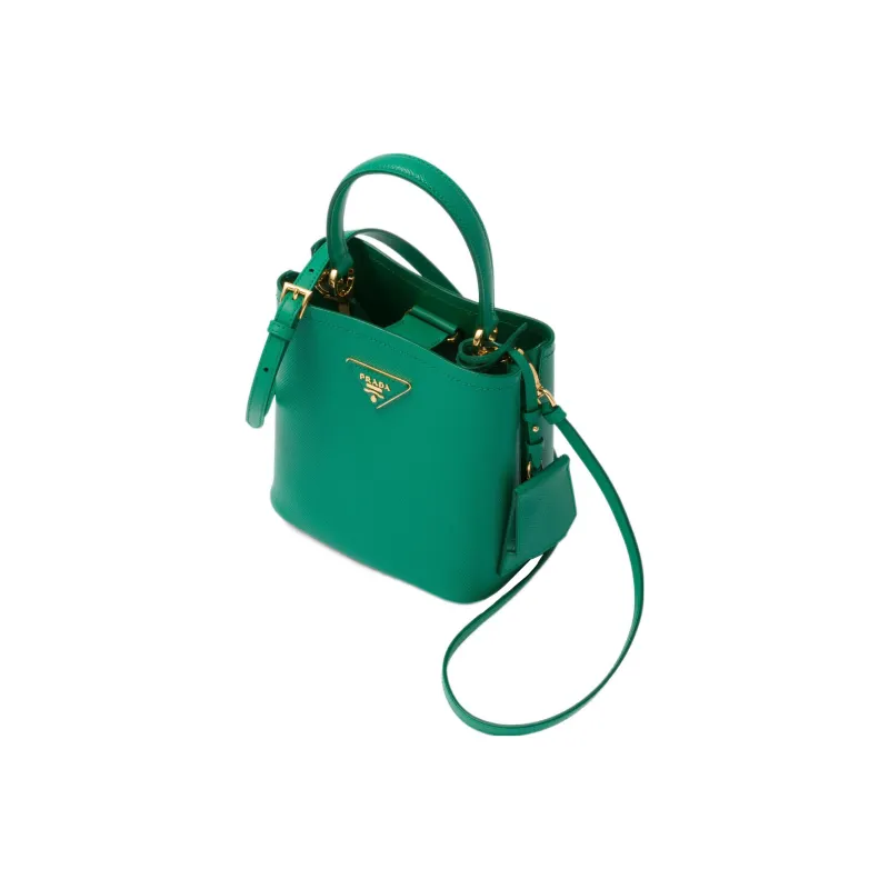 PRADA Saffiano Leather Shoulder Bag, Crossbody Bag, Handbag Women's Mango-2