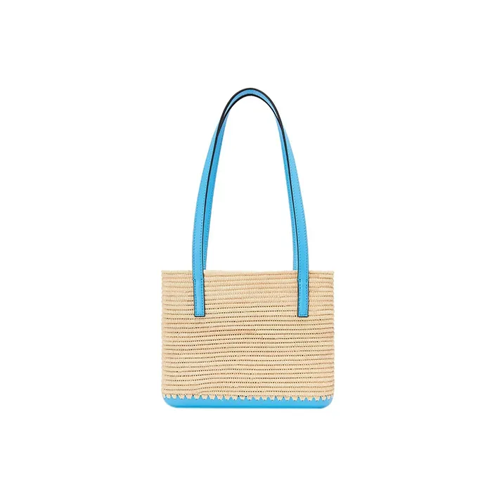 LOEWE Basket Raffia Fiber With Cow Leather Basket Bag, Tote Bag, Shopping Bag, Shoulder Bag, Handbag Mini Women's-2
