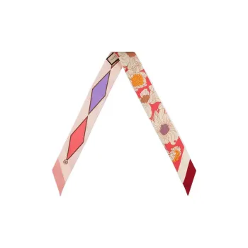 GUCCI Lovelight Series Silk Scarf Women's Orange Red