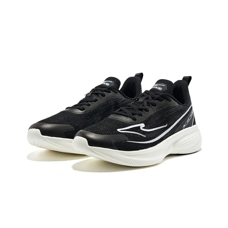HENANBOWUYUAN x Erke Yi Rebound Low Top Running Shoes Men's Black White-1