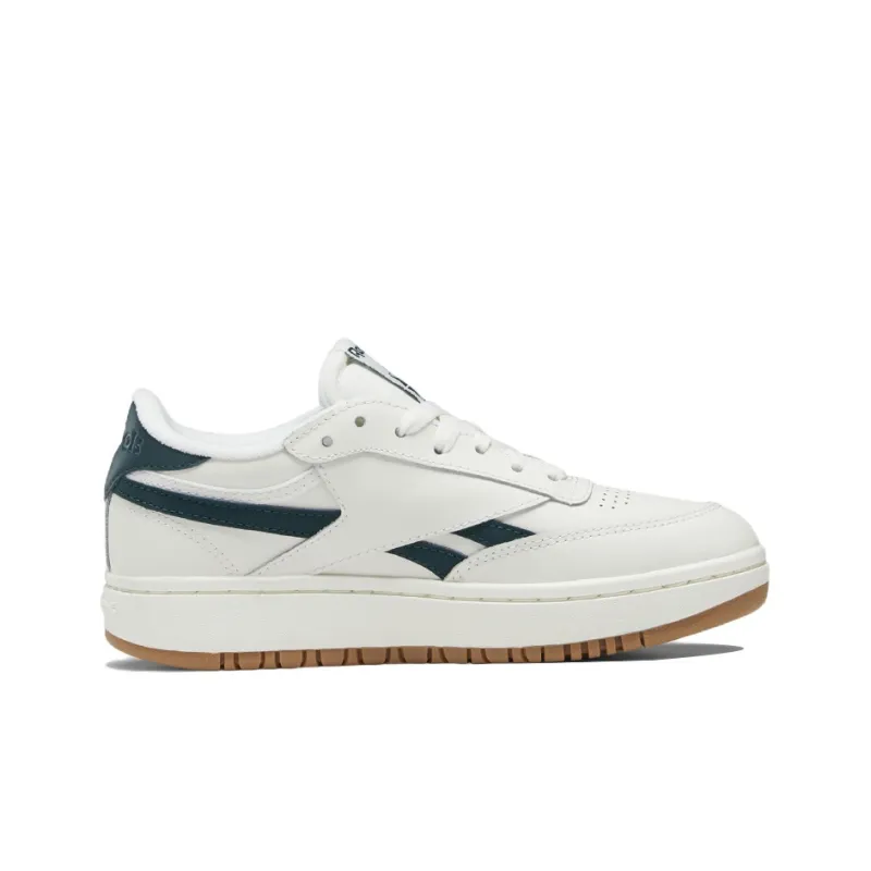 Reebok Club C Double Revenge Chalk Forest Green Women's-1