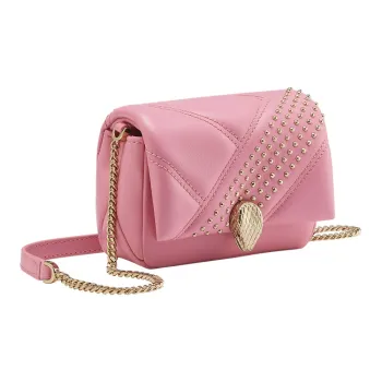 BVLGARI Serpenti Cabochon Calfskin Shoulder Bag Crossbody Bag Mini Women's Pink