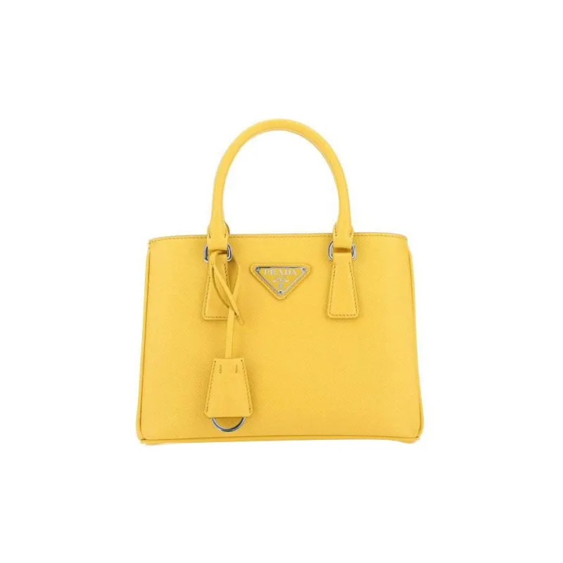 PRADA Galleria Killer Bag Saffiano Leather Assassin Bag Mini Women's Yellow-0