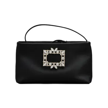 Roger Vivier Leather Shoulder Bag, Handbag Mini Women's Black