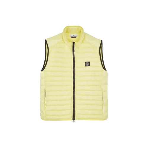 STONE ISLAND Vests Men Lemon Yellow