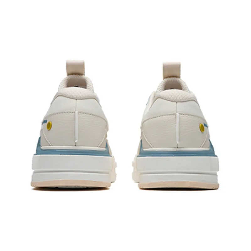 Anta Life Collection Lightweight And Breathable Low-Top Skateboard Shoes Women's White Gray Pink-4