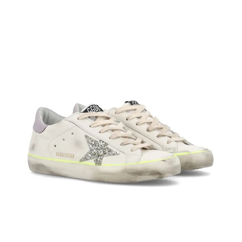 Golden Goose Superstar White Platinum Lilac Women's-3