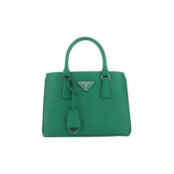 PRADA Galleria Killer Bag Saffiano Leather Handbag Mini Women's Green
