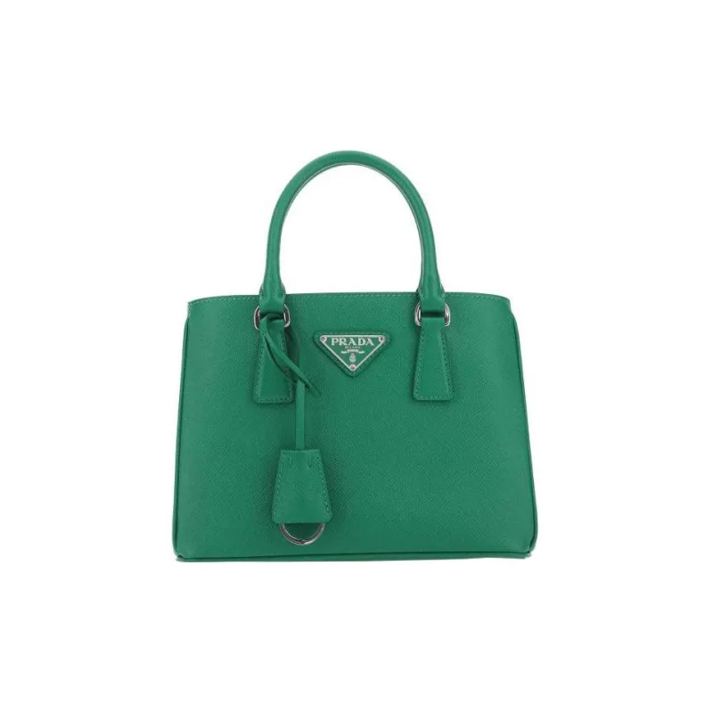 PRADA Galleria Killer Bag Saffiano Leather Handbag Mini Women's Green-0