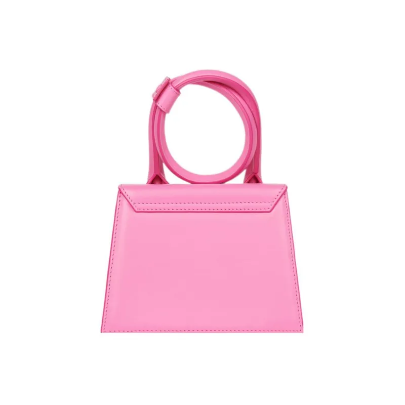 Jacquemus Cow Leather Shoulder Bag, Crossbody Bag, Handbag Women's Pink-3