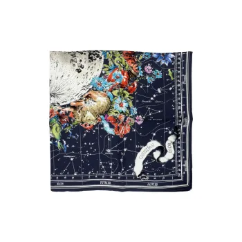 DIOR Silk Scarves Unisex Blue