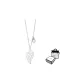 Vein Pattern Sterling Silver Necklace
