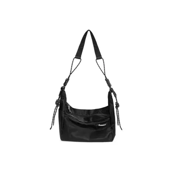 Land Gulls Nylon Shoulder Bag Regular Unisex Black