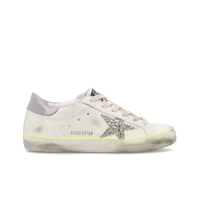 Golden Goose Superstar White Platinum Lilac Women's-1