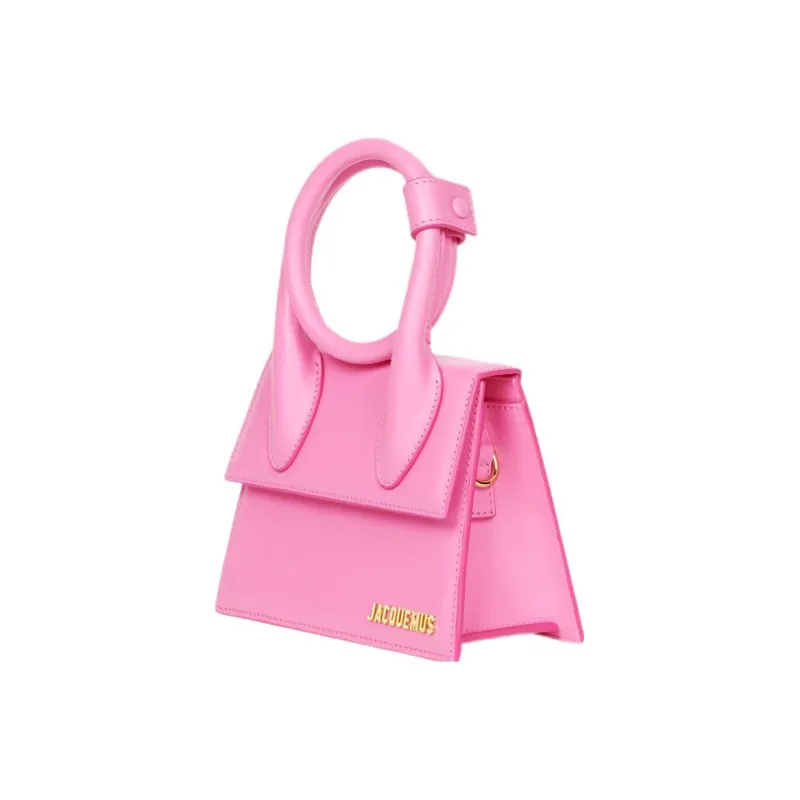 Jacquemus Cow Leather Shoulder Bag, Crossbody Bag, Handbag Women's Pink-2