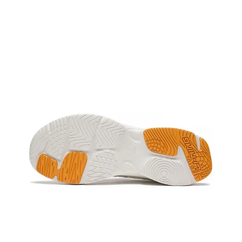LiNing Stargazing Rebound Low Top Running Shoes Men's White Green-4